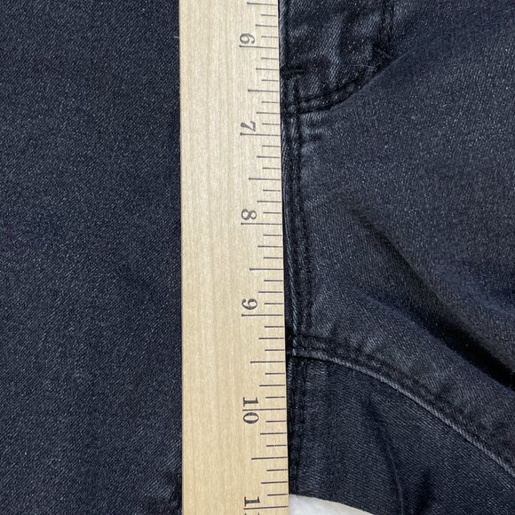 White House Black Market Jeans Womens Sz 8R  Black Shimmer Ankle Zipper 30x28 - Picture 7 of 12